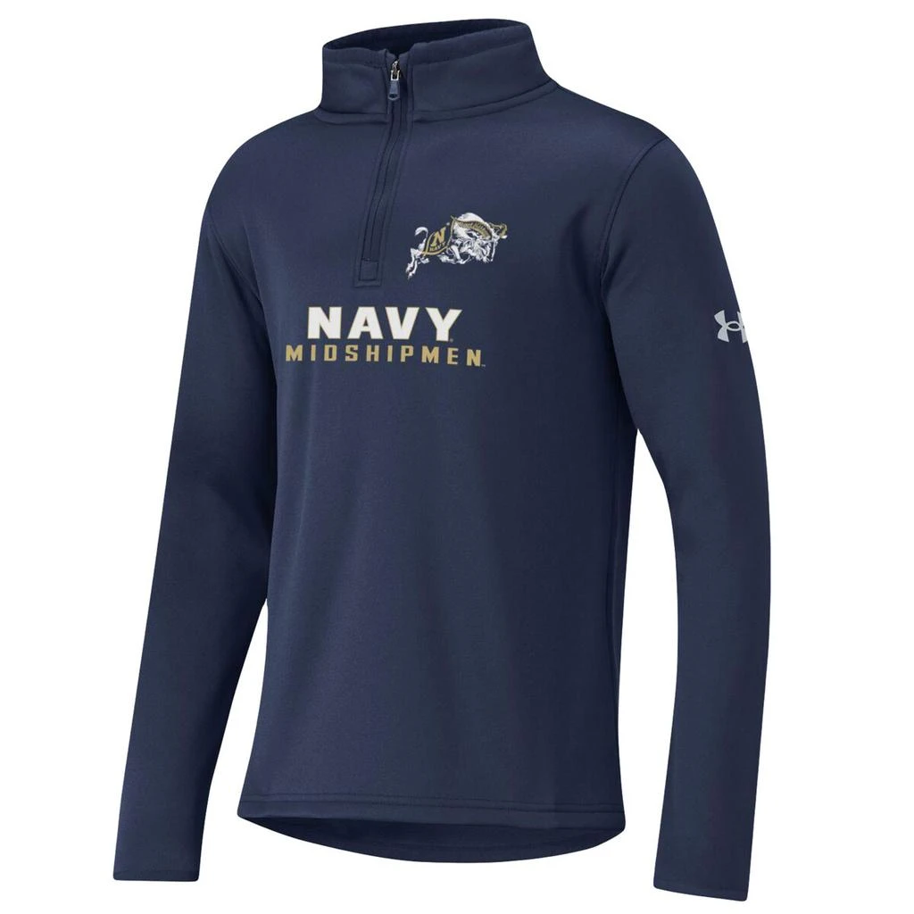 商品Under Armour|Under Armour Navy Fleece 3/Zip Jacket - Boys' Grade School,价格¥474,第1张图片