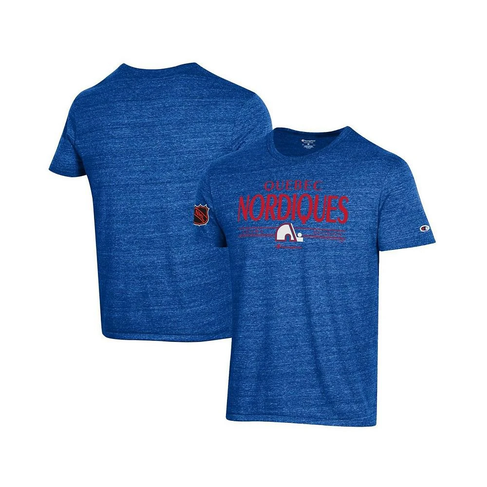 商品CHAMPION|Men's Blue Quebec Nordiques Tri-Blend T-shirt,价格¥220,第1张图片