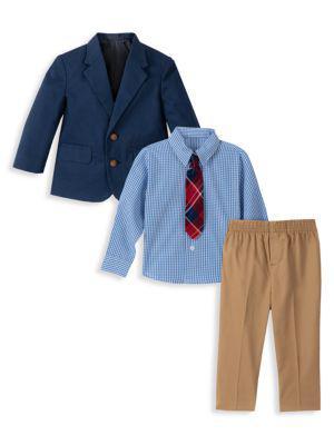 商品Nautica|Baby Boy's 4-PieceTwill Blazer Set,价格¥432,第4张图片详细描述
