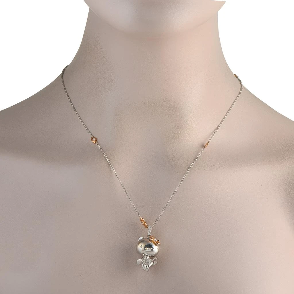 商品[二手商品] Sanrio|Hello Kitty 18K White and Rose Gold 0.57ct Diamond Pendant Necklace SN23-052825,价格¥22835,第2张图片详细描述