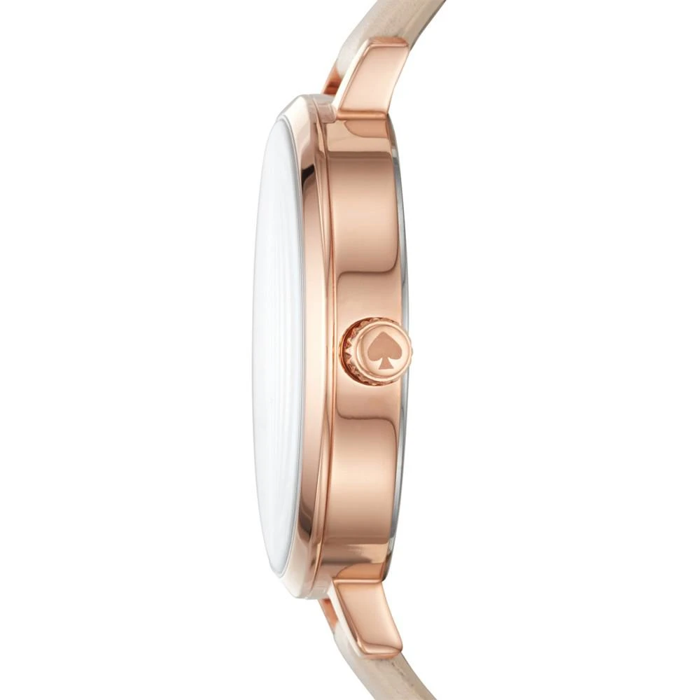 商品Kate Spade|Women's Metro Vachetta Leather Strap Watch 34mm KSW1302,价格¥1481,第2张图片详细描述