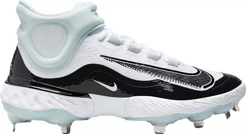 商品NIKE|Nike Men's Alpha Huarache Elite 4 Mid Metal Baseball Cleats,价格¥438,第1张图片