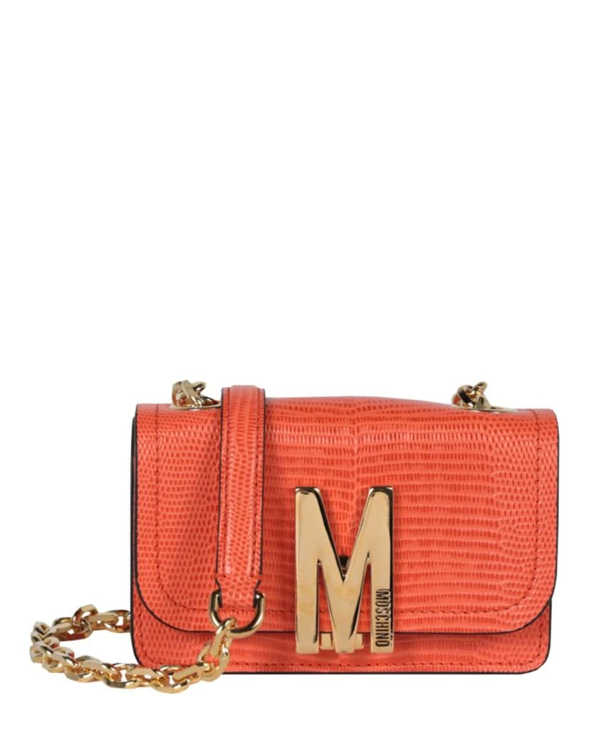 商品Moschino|Embossed Leather M-Logo Shoulder Bag,价格¥3007,第1张图片