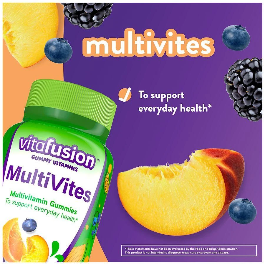 商品Vitafusion|MultiVites Gummy Vitamins Natural Berry, Peach & Orange,价格¥144,第4张图片详细描述