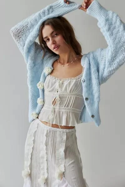 商品Kimchi Blue|Kimchi Blue Blossom Knit Cardigan,价格¥114,第5张图片详细描述