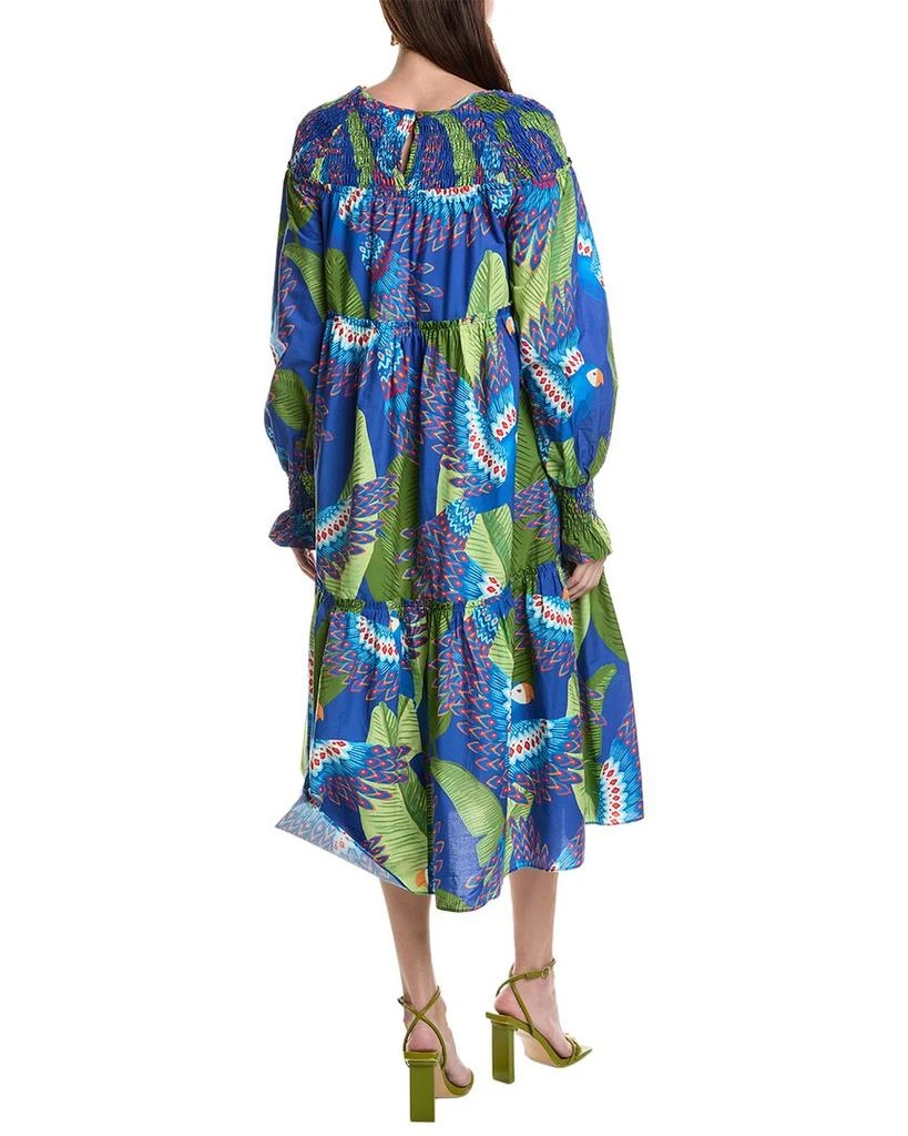 商品Farm Rio|Blue Macaw Midi Dress,价格¥790,第2张图片详细描述