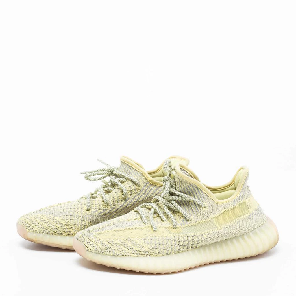 商品[二手商品] YEEZY|Yeezy x adidas Lime Yellow Knit Fabric Boost 350 V2 Antlia Low-Top Sneakers Size 42 2/3,价格¥2437,第2张图片详细描述