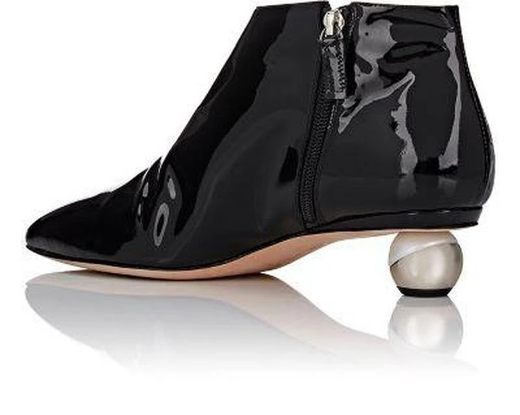 商品ALCHIMIA DI BALLIN|Nix Patent Leather Ankle Booties,价格¥2076,第3张图片详细描述