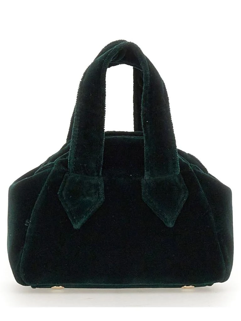 商品Vivienne Westwood|Vivienne Westwood Orb Embroidered Velvet Mini Tote Bag,价格¥2137,第2张图片详细描述