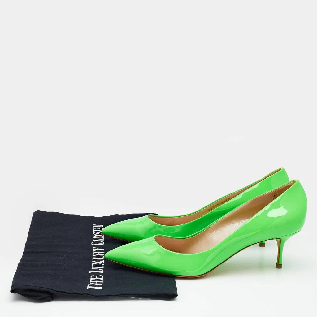 Casadei Neon Green Patent Leather Pumps Size 39 商品