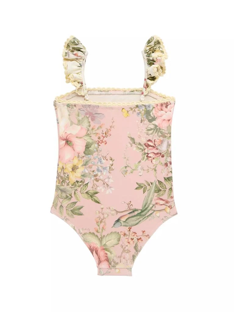 商品Zimmermann|Little Girl's & Girl's Waverly Trim One-Piece Swimsuit,价格¥587,第2张图片详细描述