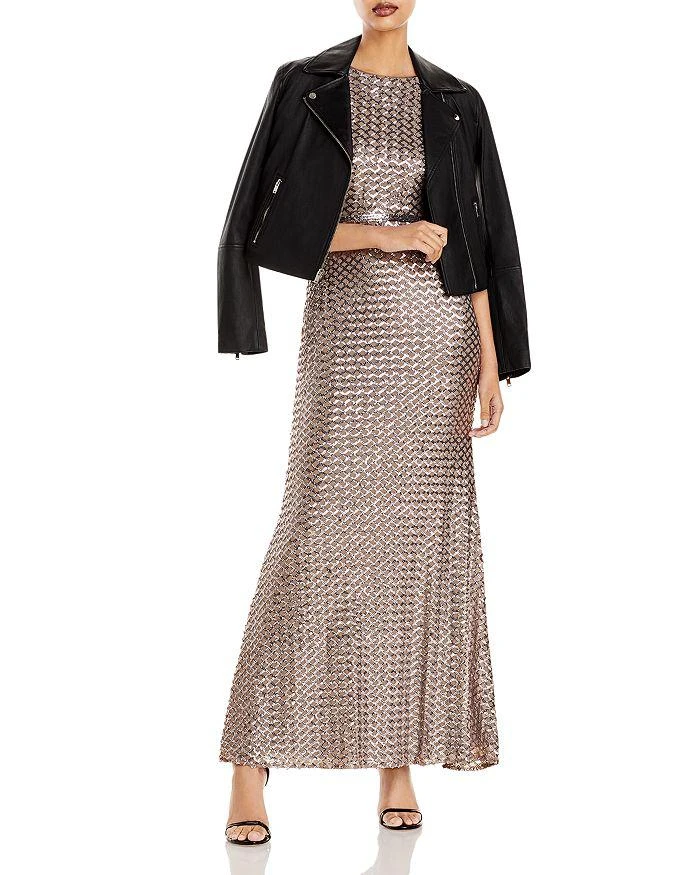 商品AQUA|Belted Sequin Gown - 100% Exclusive,价格¥2084,第3张图片详细描述