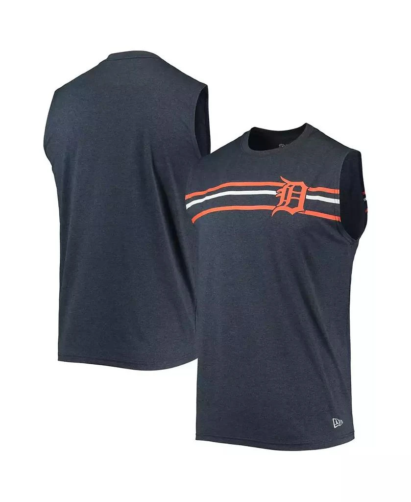 商品New Era|Men's Heathered Navy Detroit Tigers Muscle Tank Top,价格¥264,第1张图片