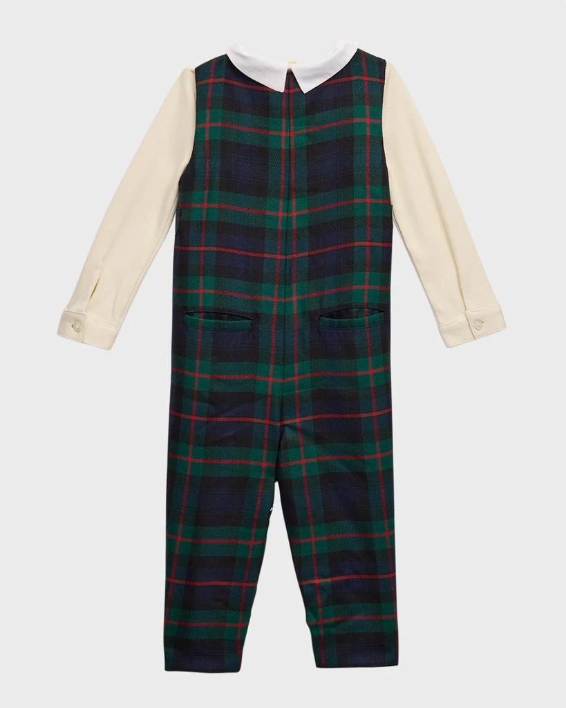 商品Ralph Lauren|Boy's Plaid-Print Wool Overall W/ Bodysuit, Size 9M-24M,价格¥947,第2张图片详细描述