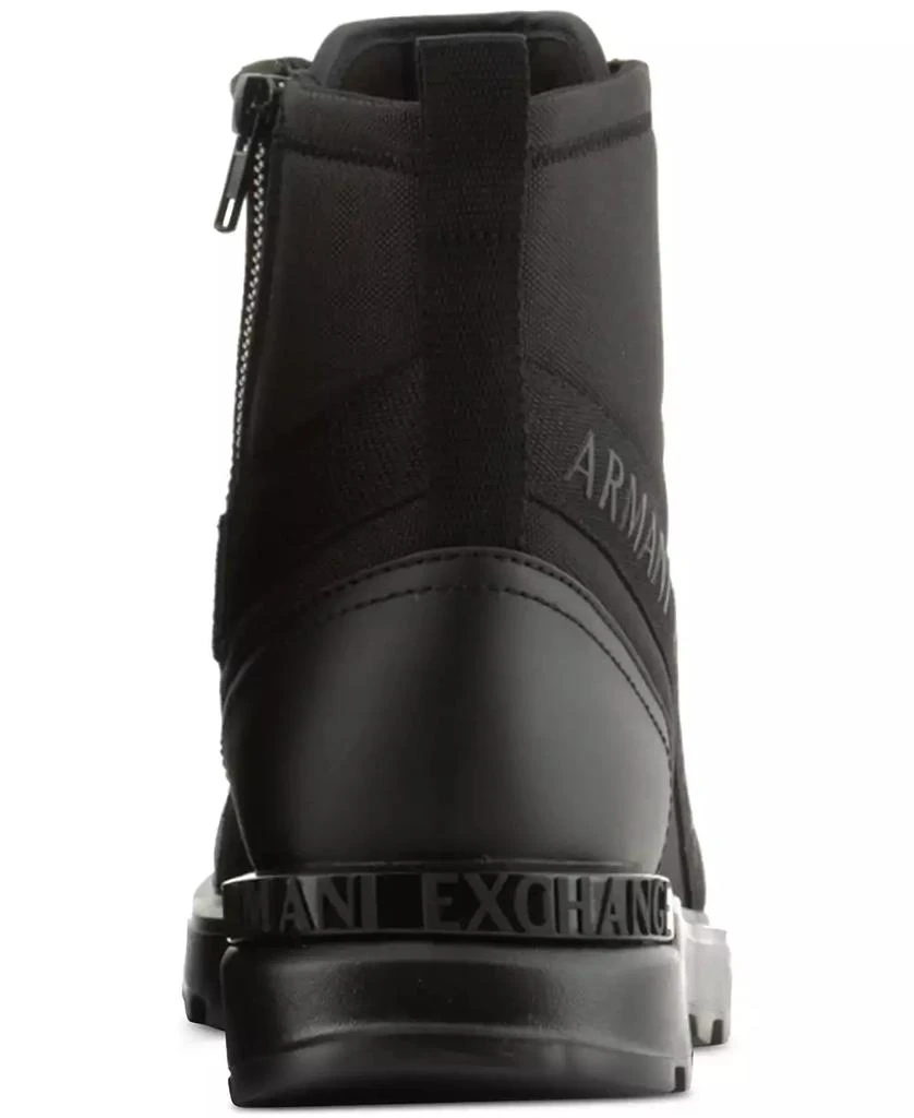 商品Armani Exchange|Men's Logo Combat Boots,价格¥2169,第2张图片详细描述