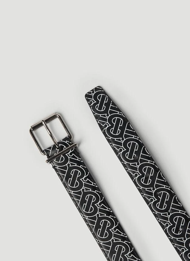 商品Burberry|Mack TB Monogram Belt in Black,价格¥1724,第2张图片详细描述