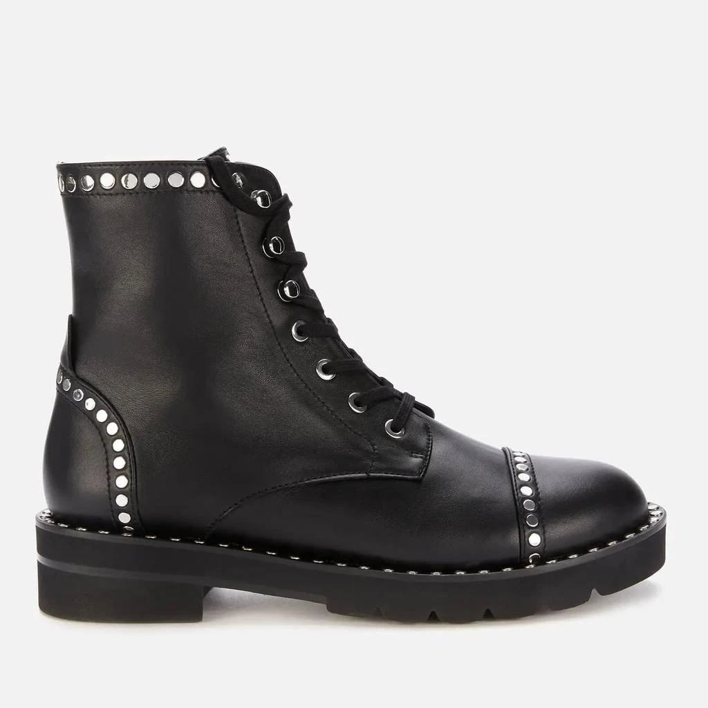 商品Stuart Weitzman|Stuart Weitzman Women's Mila Lift Studs Suede Lace Up Boots,价格¥1179,第1张图片