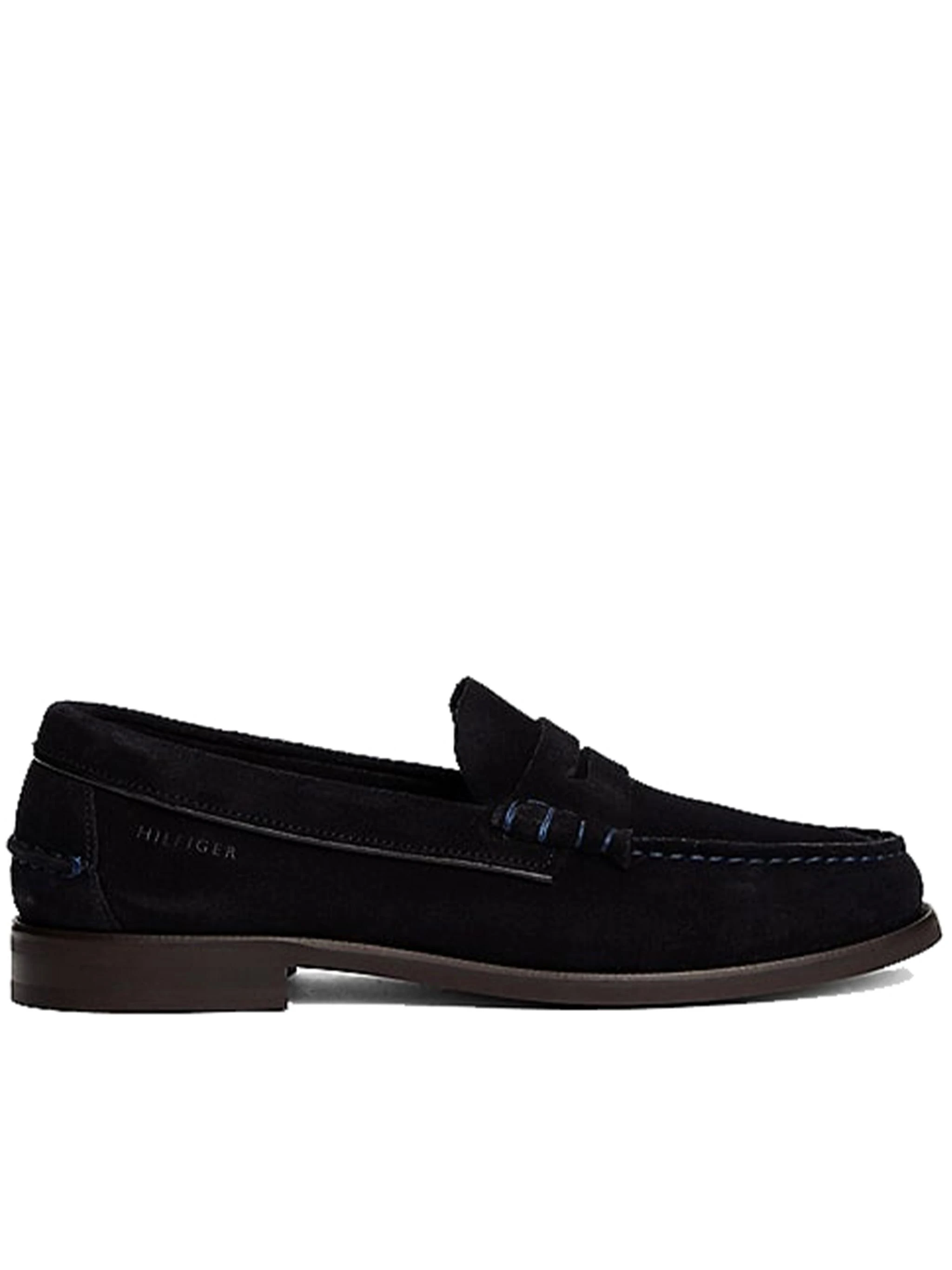商品Tommy Hilfiger|Tommy Hilfiger 男士商务休闲鞋 FM0FM05363DW5 蓝色,价格¥1452,第1张图片