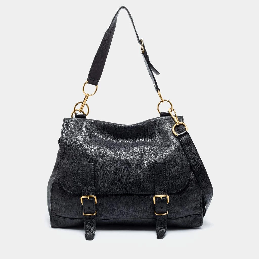 商品[二手商品] Yves Saint Laurent|Yves Saint Laurent Black Soft Leather Montmartre Bag,价格¥3058,第1张图片