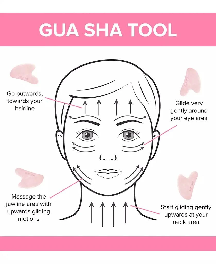 商品Skin Gym|Rose Gua Sha Crystal Beauty Tool,价格¥169,第4张图片详细描述