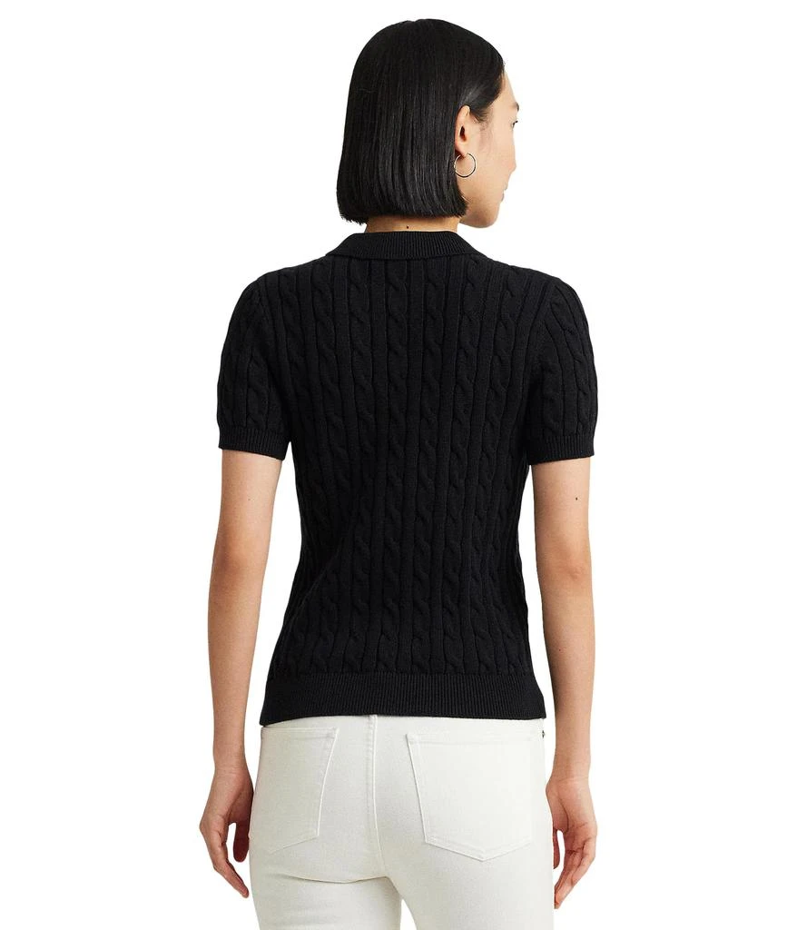 商品Ralph Lauren|Cable-Knit Cotton Polo Sweater,价格¥931,第2张图片详细描述