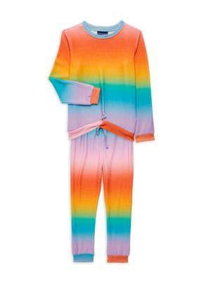 商品Andy & Evan|Little Girl's & Girl's 2-Piece Sweatshirt & Joggers Set,价格¥238,第1张图片