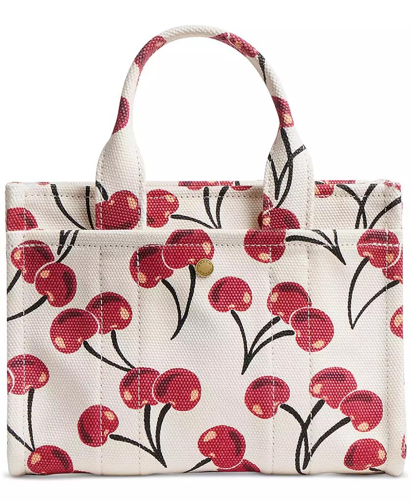 Coach Cargo Cherry Print Canvas Tote Bag 20 - Tote Bags