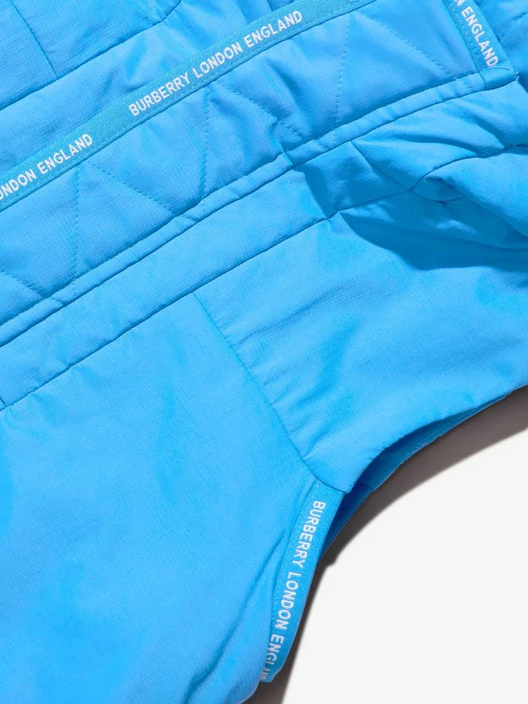 商品Burberry|Burberry Blue Boys Branded Gilet,价格¥2790,第3张图片详细描述