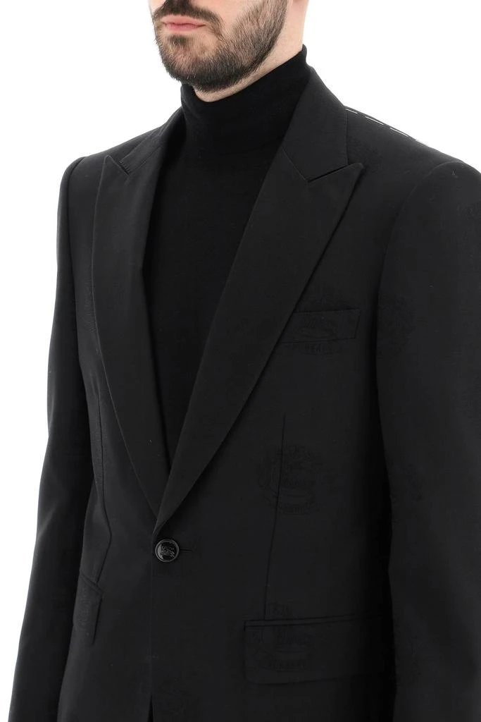 商品Burberry|tuxedo jacket with jacquard details,价格¥7656,第4张图片详细描述