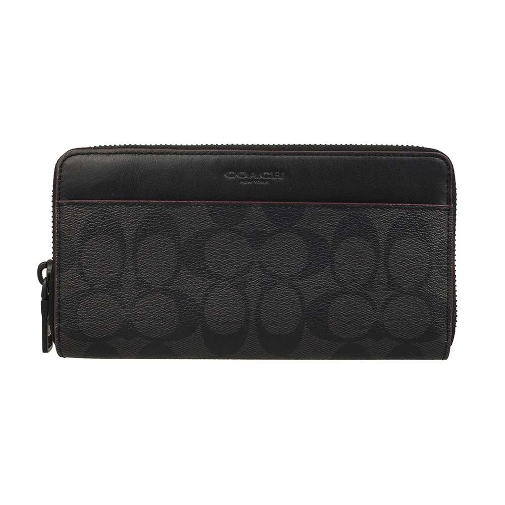 商品Coach|COACH 黑色男士长款钱夹 F25517N3A,价格¥864,第1张图片