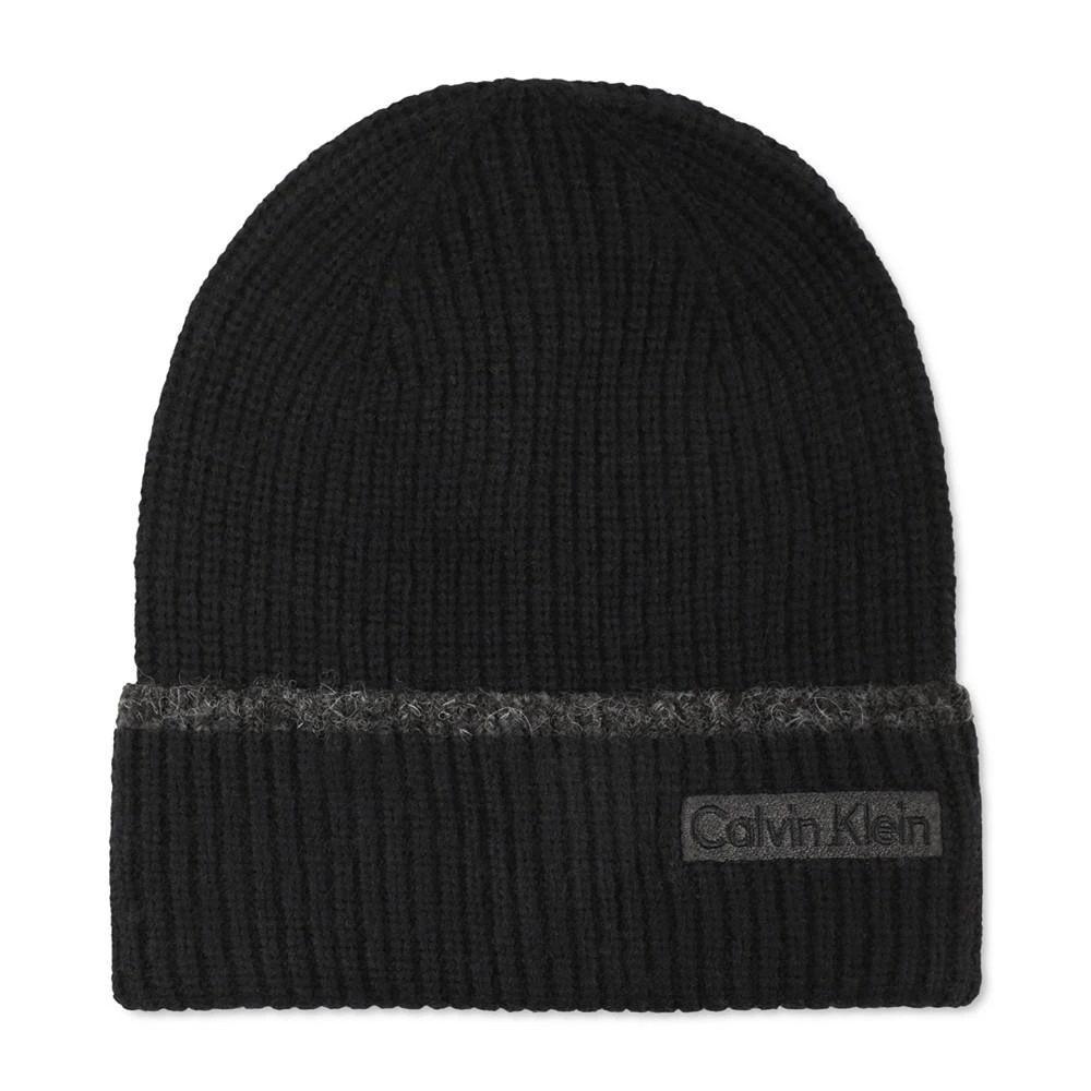 商品Calvin Klein|Men's Tipped Rib Logo Cuff Hat,价格¥214,第1张图片