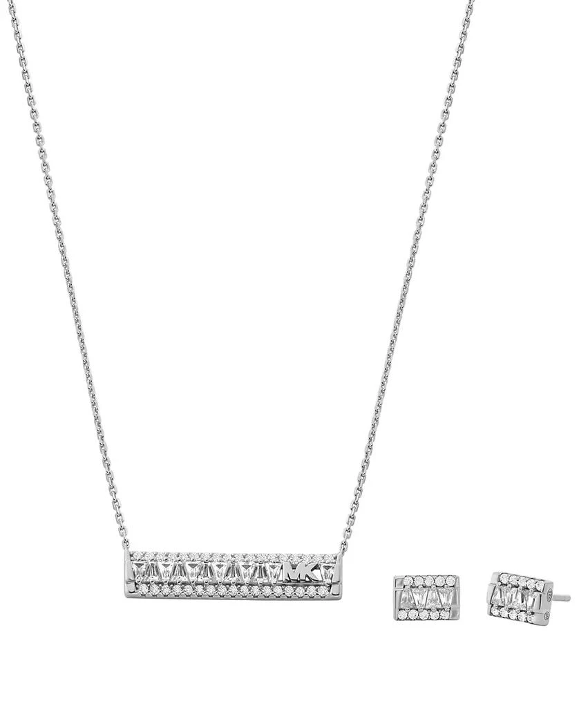 商品Michael Kors|Tapered Baguette Bar Pendant and Earrings Gift Set,价格¥730,第1张图片