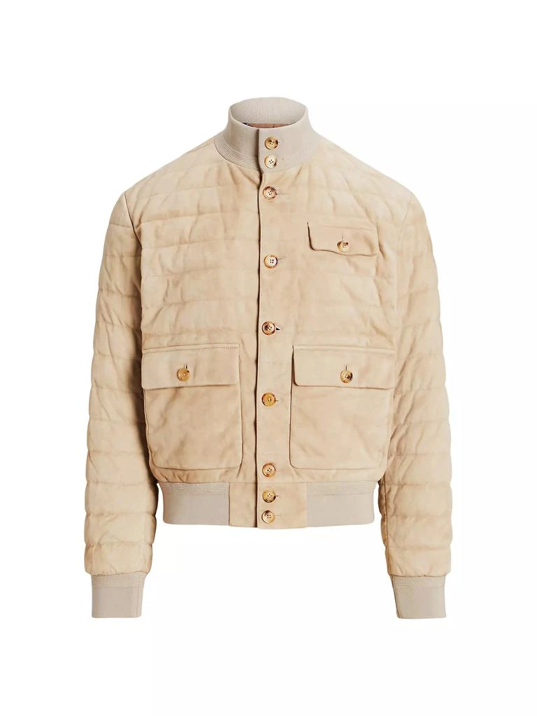 商品Ralph Lauren|Kendal Suede Bomber Jacket,价格¥13102,第1张图片