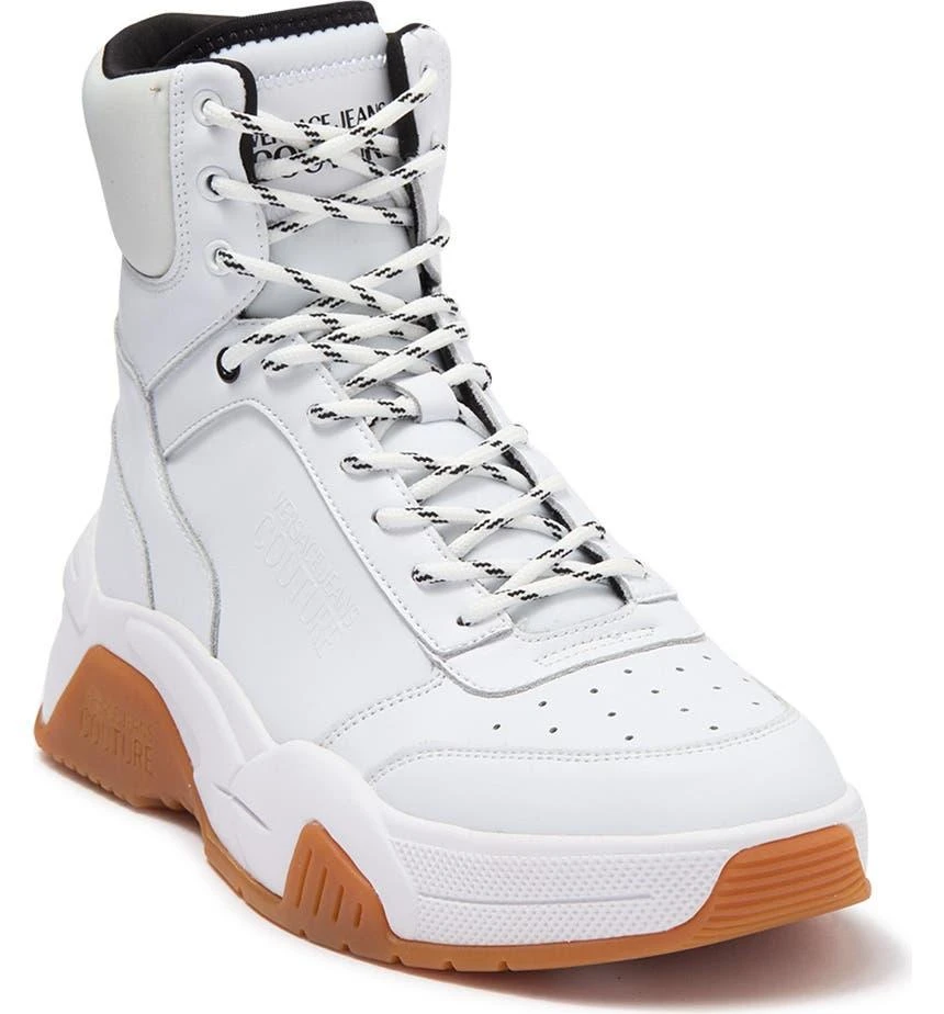商品Versace|High Top Exaggerated Sole Sneaker,价格¥1411,第1张图片