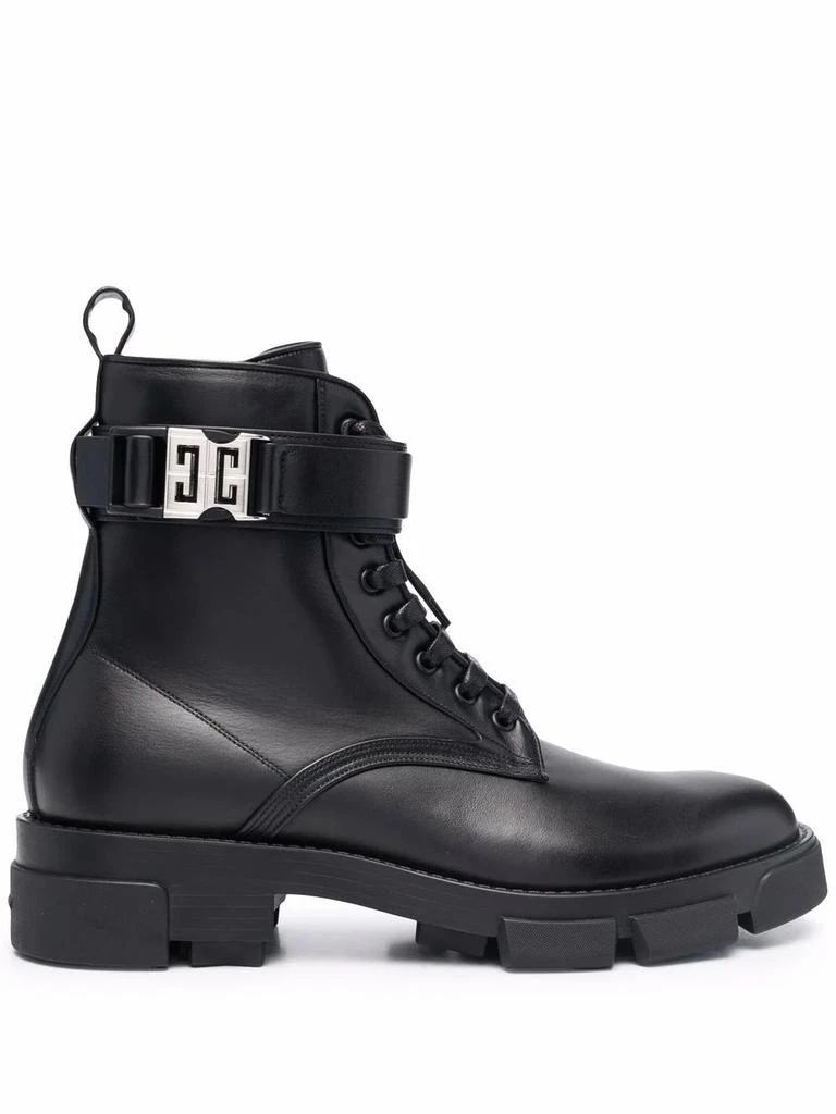 商品Givenchy|Givenchy Men&#39;s  Black Leather Ankle Boots,价格¥7281,第1张图片