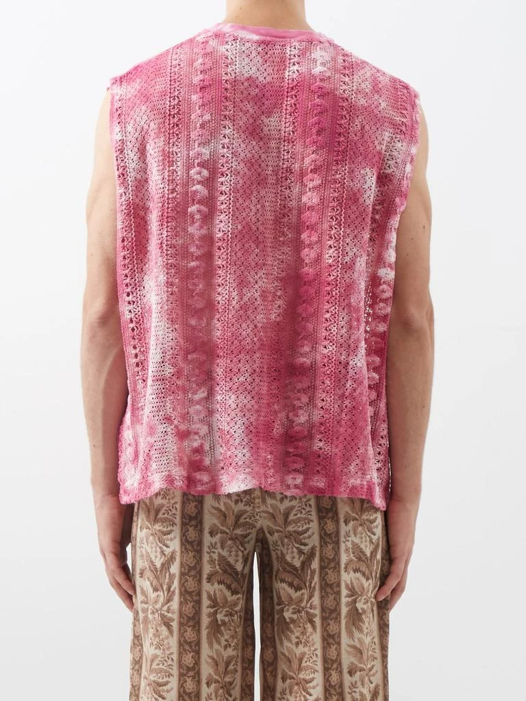 商品Our Legacy|Box tie-dyed crochet cotton-blend sweater vest,价格¥1612,第5张图片详细描述