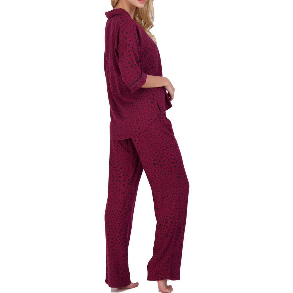 PJ Salvage Women's Sateen Loungewear Pajama Set商品第10张图片规格展示