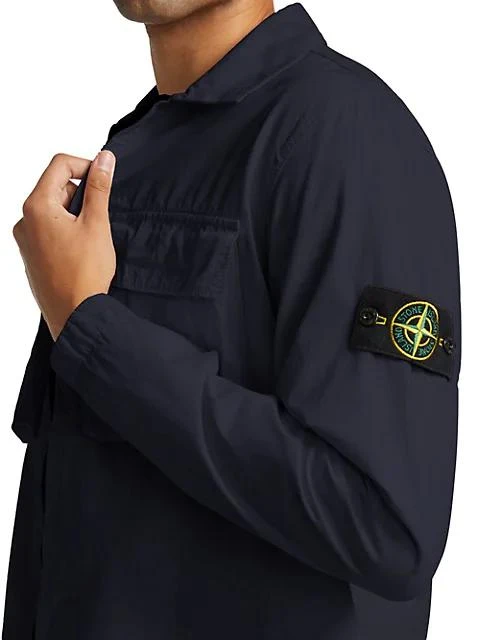 Zip-Up Cotton Overshirt 商品