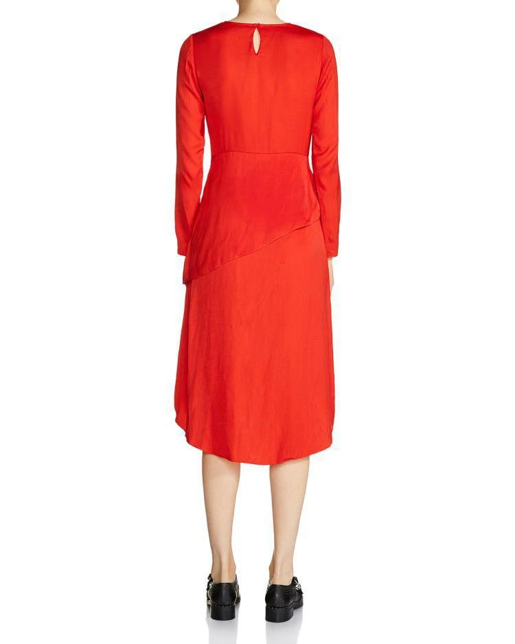 商品Maje|Remania Waist-Overlay Crepe Midi Dress ,价格¥1463,第2张图片详细描述