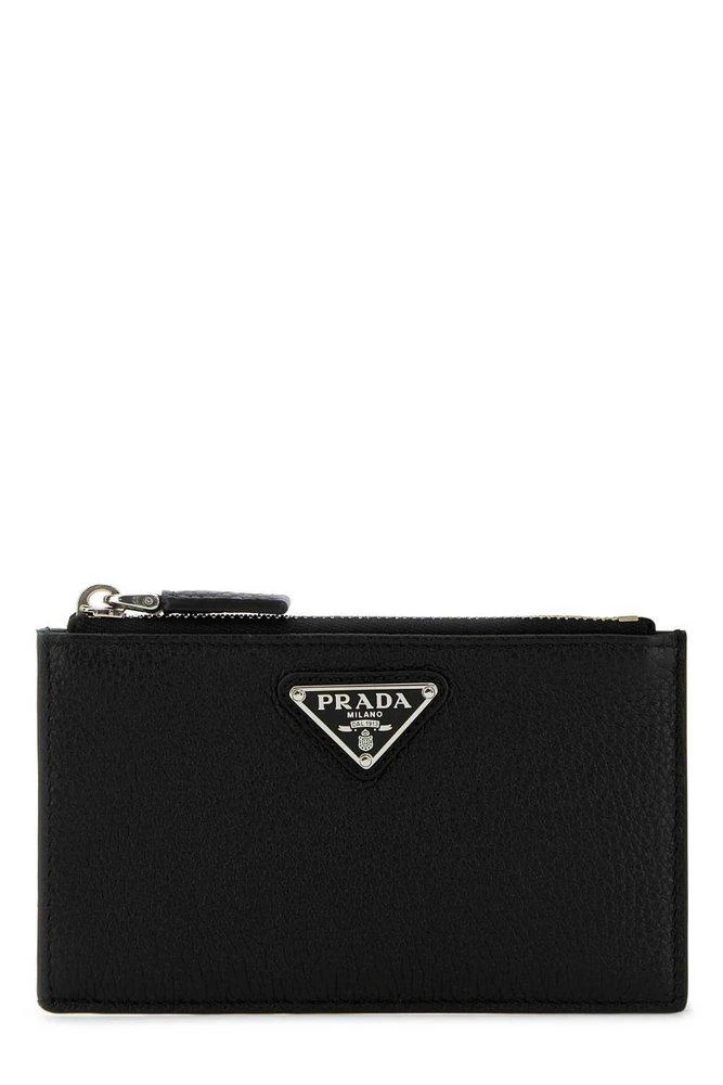 商品Prada|Prada Logo Plaque Zipped Wallet,价格¥3272,第1张图片