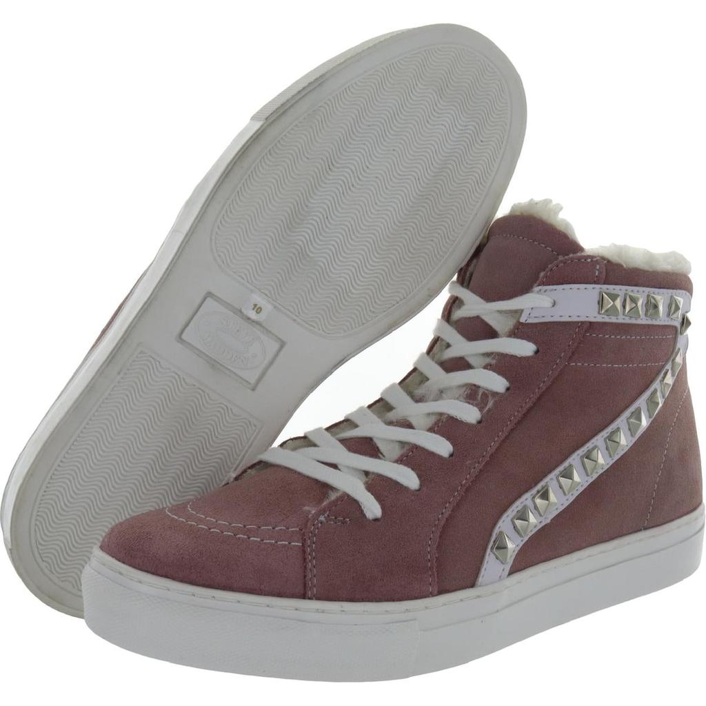 Steve Madden Womens Tracey Studded Lace-up High Top Sneakers商品第8张图片规格展示