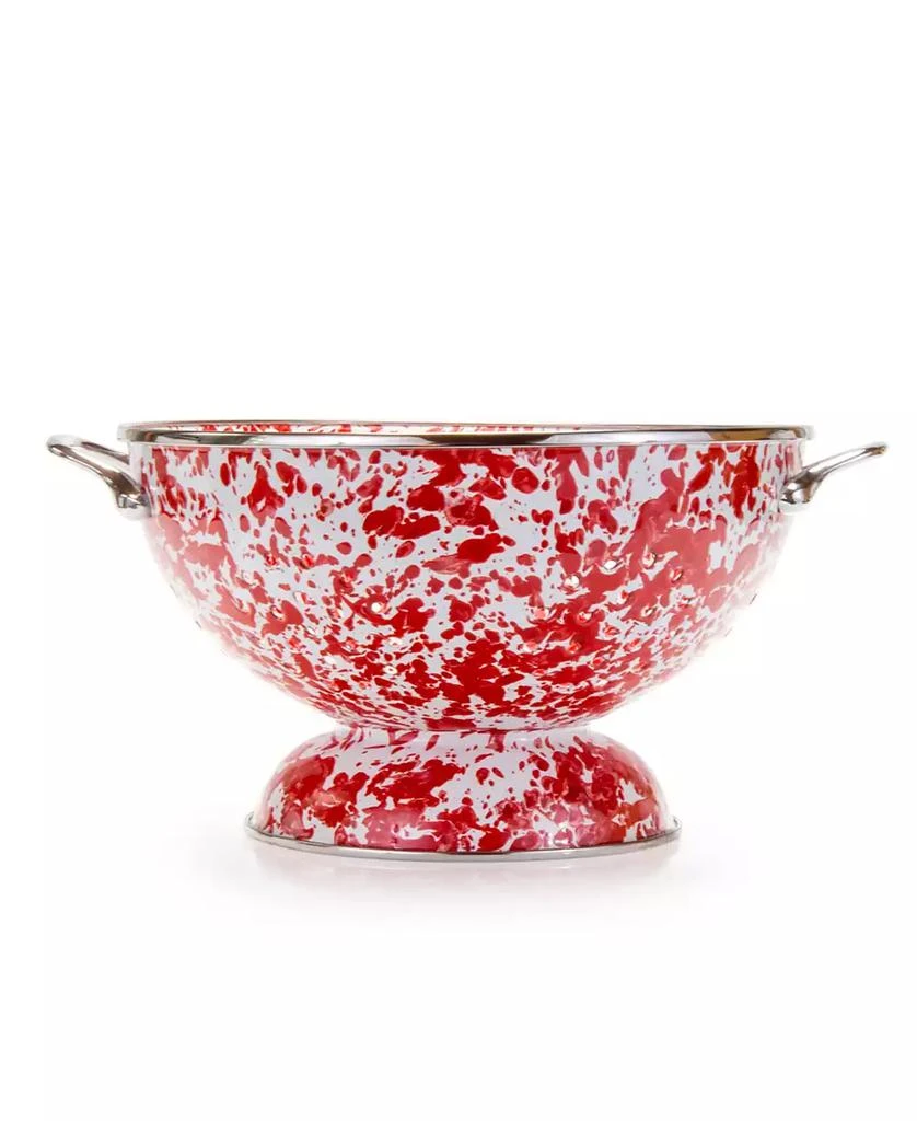 商品Golden Rabbit|Red Swirl Enamelware Collection 2 Quart Colander,价格¥489,第1张图片