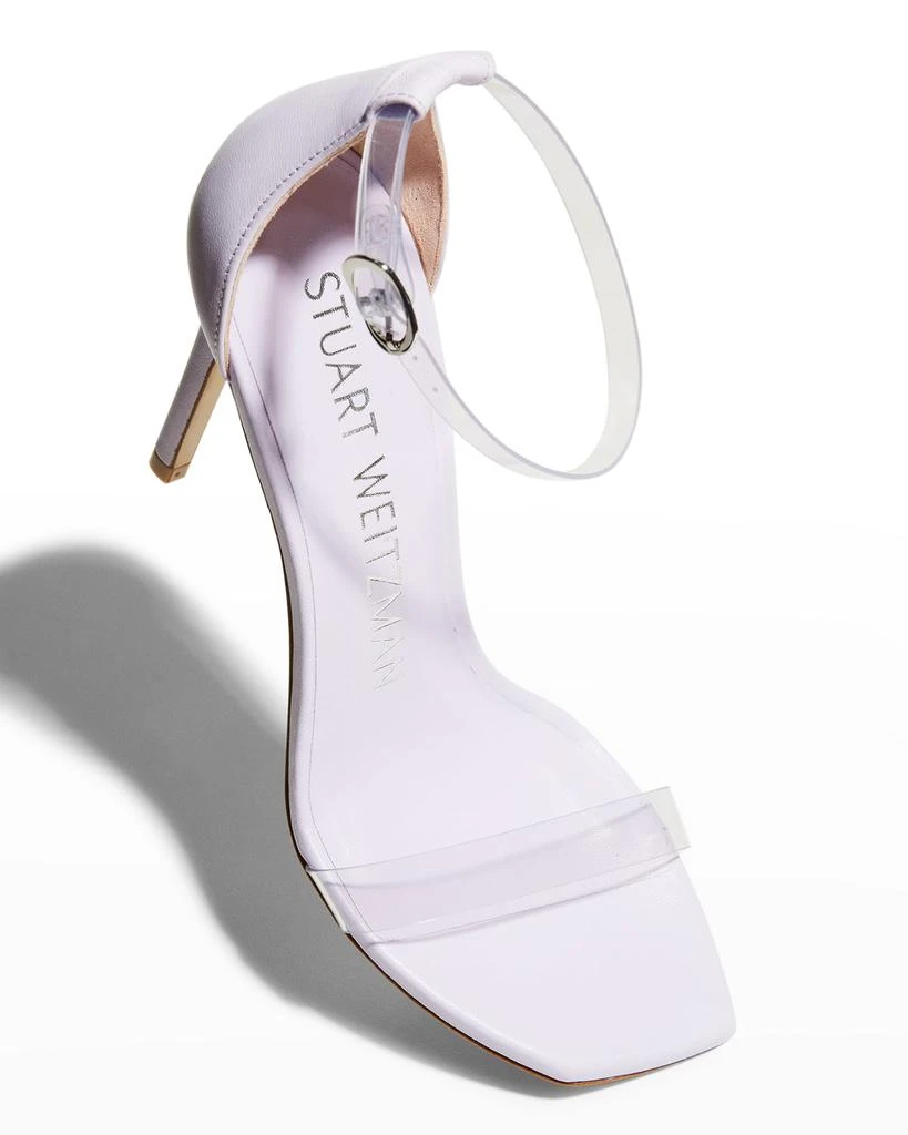 商品Stuart Weitzman|Nudistcurve Clear Ankle-Strap Heel Sandals,价格¥861,第4张图片详细描述