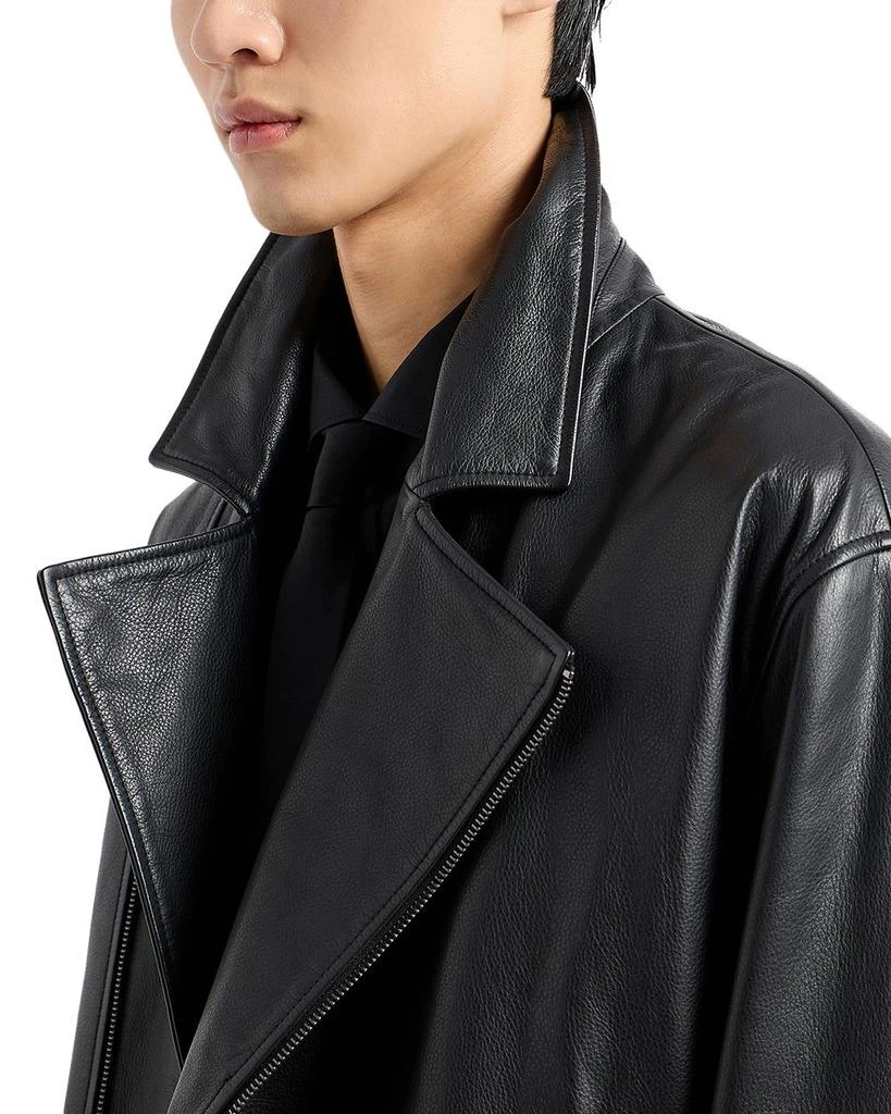 Asymmetrical Leather Biker Jacket 商品