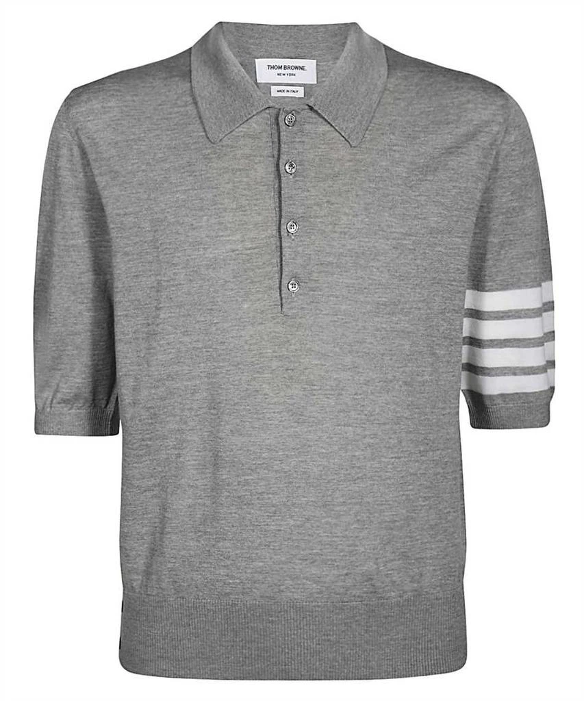 商品Thom Browne|Thom Browne 4-Bar Knitted Polo Shirt,价格¥6356,第1张图片