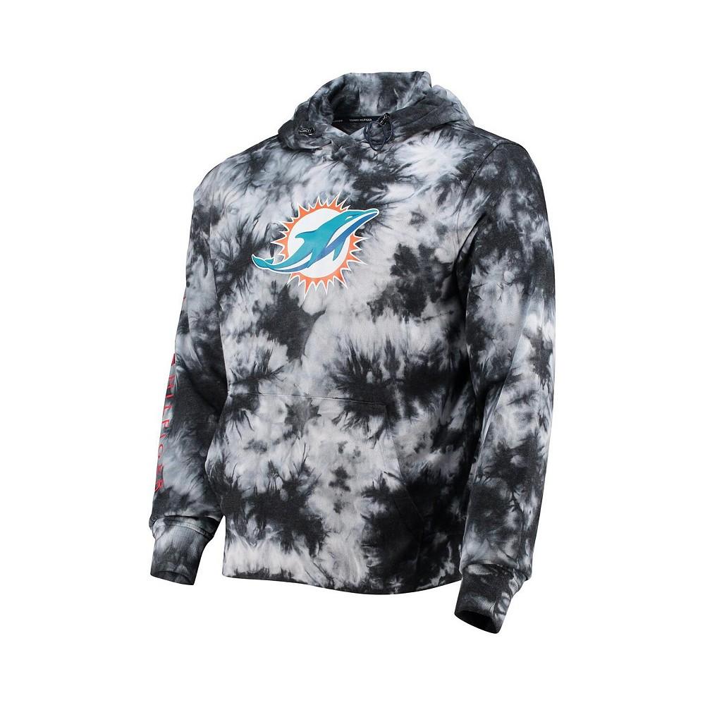 Men's Black Miami Dolphins Stanley Tie-Dye Pullover Hoodie商品第3张图片规格展示