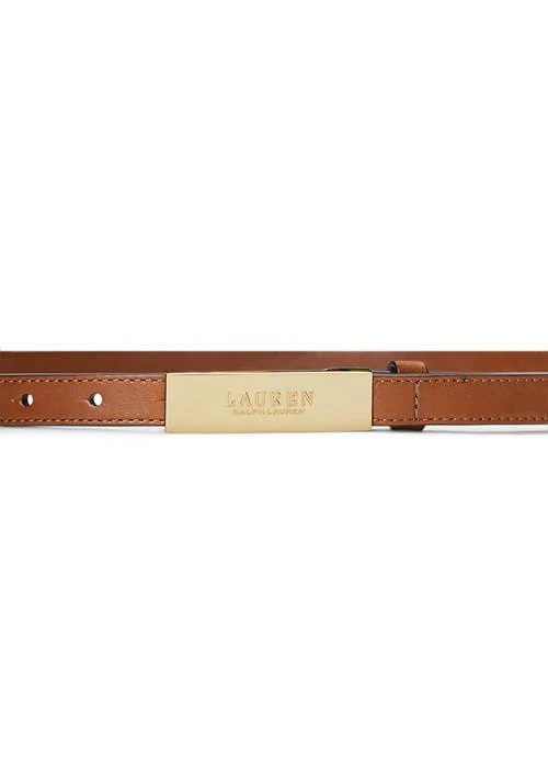 商品Ralph Lauren|Ralph Lauren Logo Leather Skinny Belt,价格¥531,第2张图片详细描述