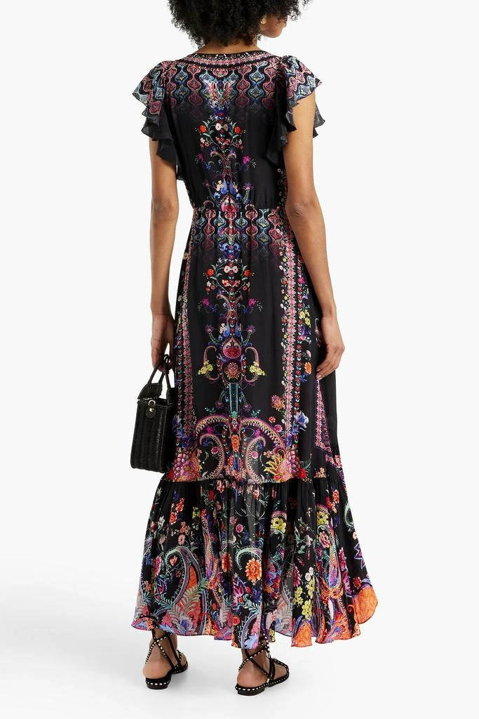 商品Camilla|Embellished printed silk crepe de chine maxi wrap dress,价格¥3266,第3张图片详细描述