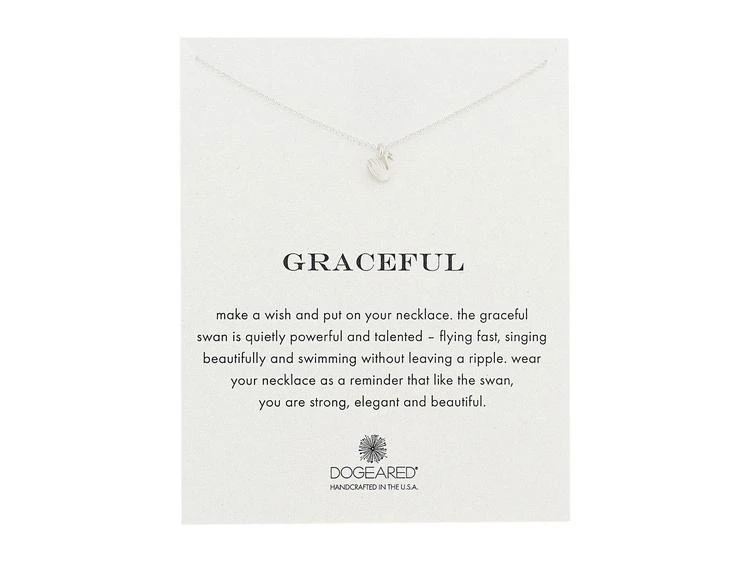 商品Dogeared|Graceful Swan Reminder Necklace,价格¥321,第1张图片