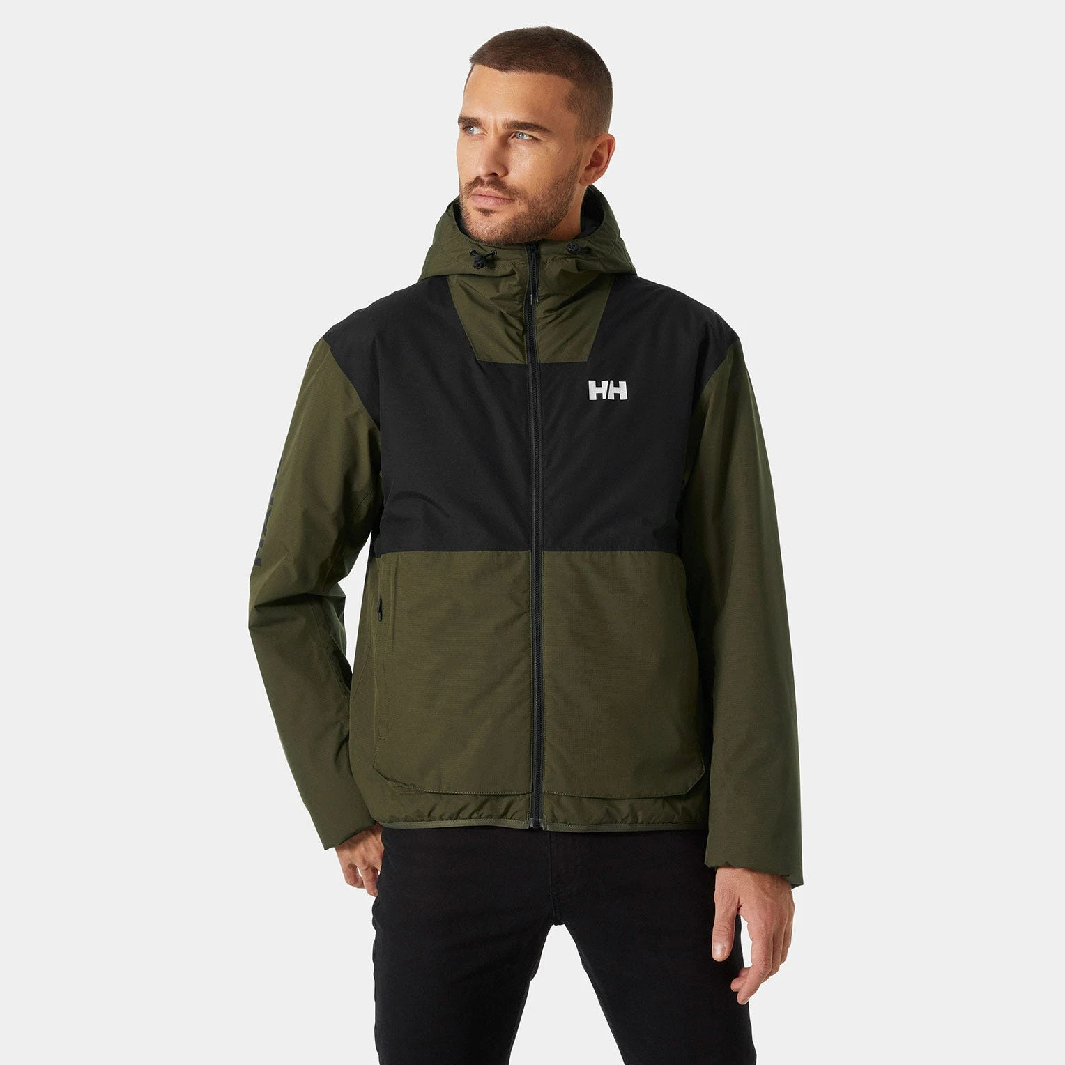 商品【预售7天】 Helly Hansen|Helly Hansen 男士户外冲锋衣 53983431UTILITYGRE 花色,价格¥2208,第1张图片